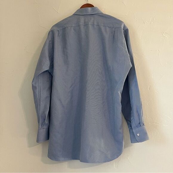 Men's John W Nordstrom Blue & White Button Down Shirt - Picture 9 of 10